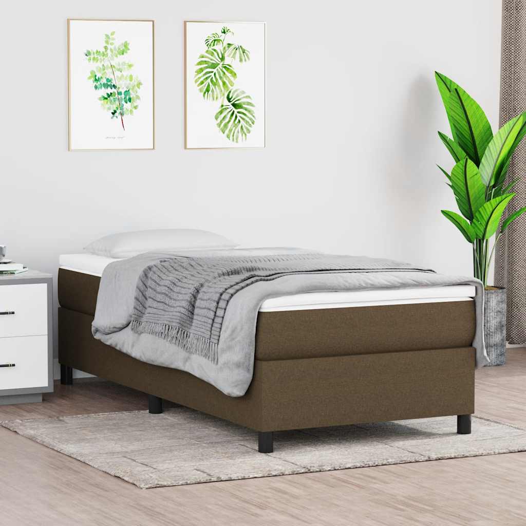 vidaXL Boxspring bed 80x200 cm stof lichtgrijs