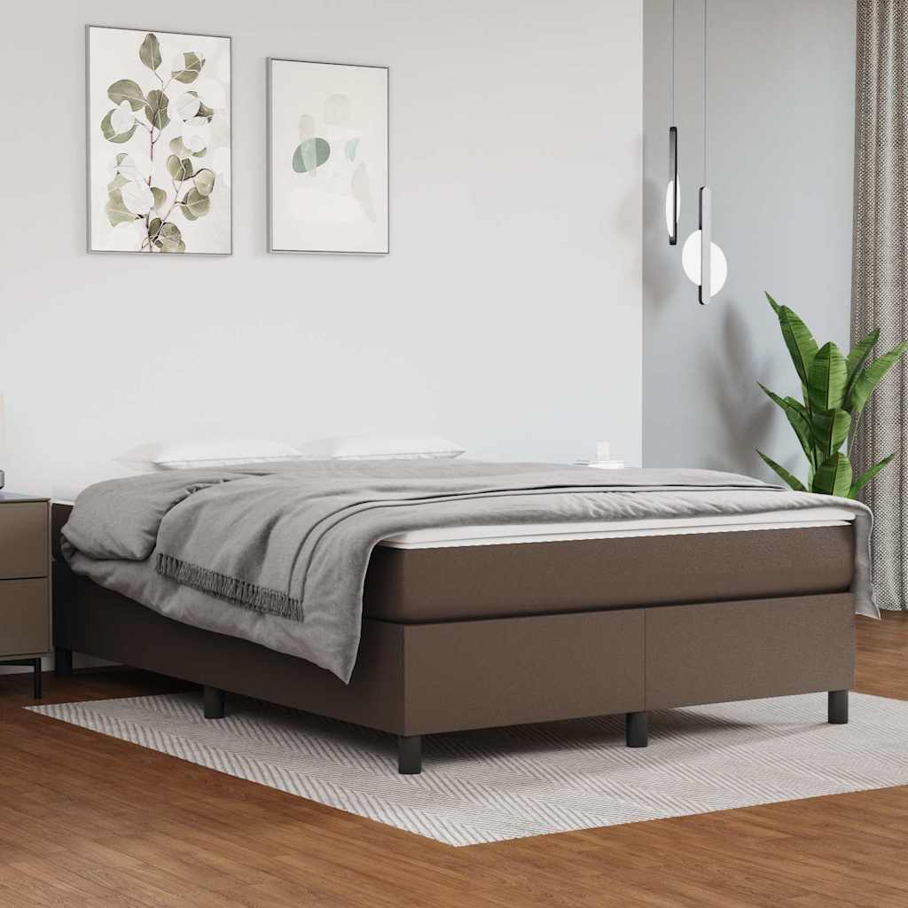 vidaXL Boxspring bed kunstleer zwart 80x200 cm