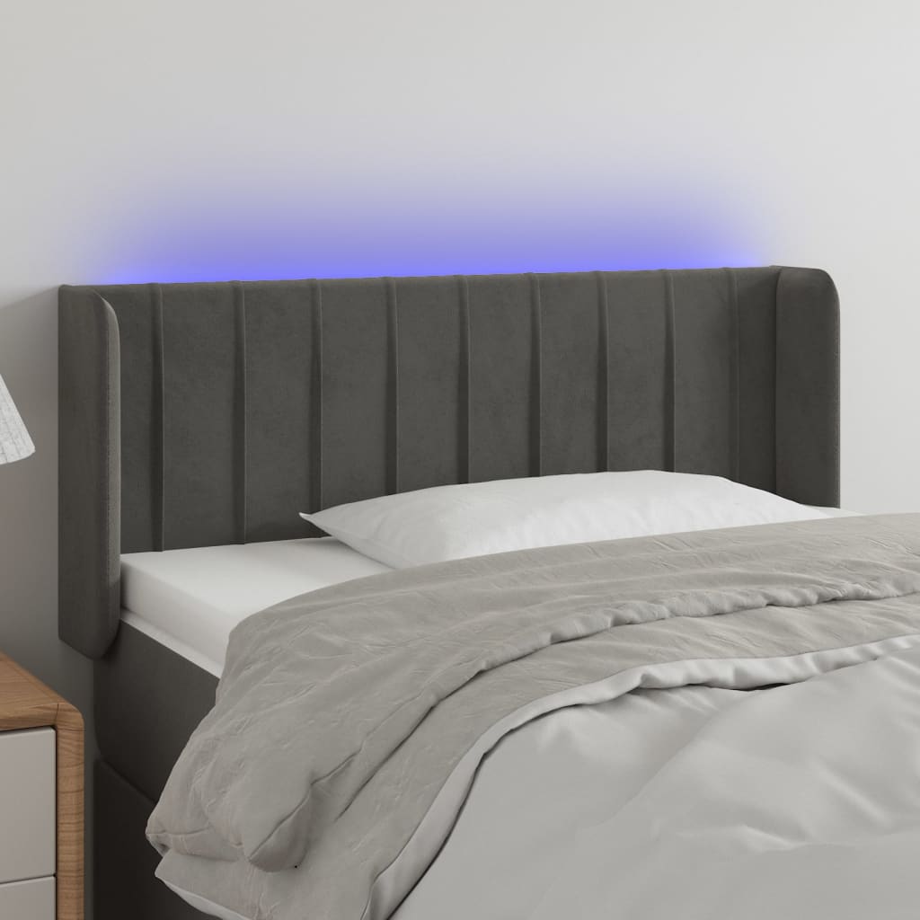 vidaXL Panneau de porte LED 83x16x78/88 cm poignées d'éclairage