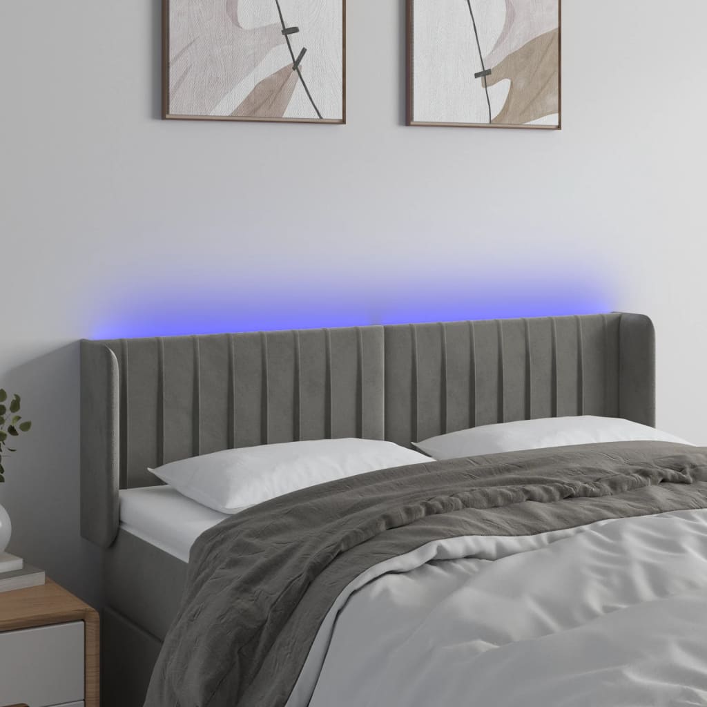 vidaXL Panneau de porte LED 83x16x78/88 cm poignées d'éclairage