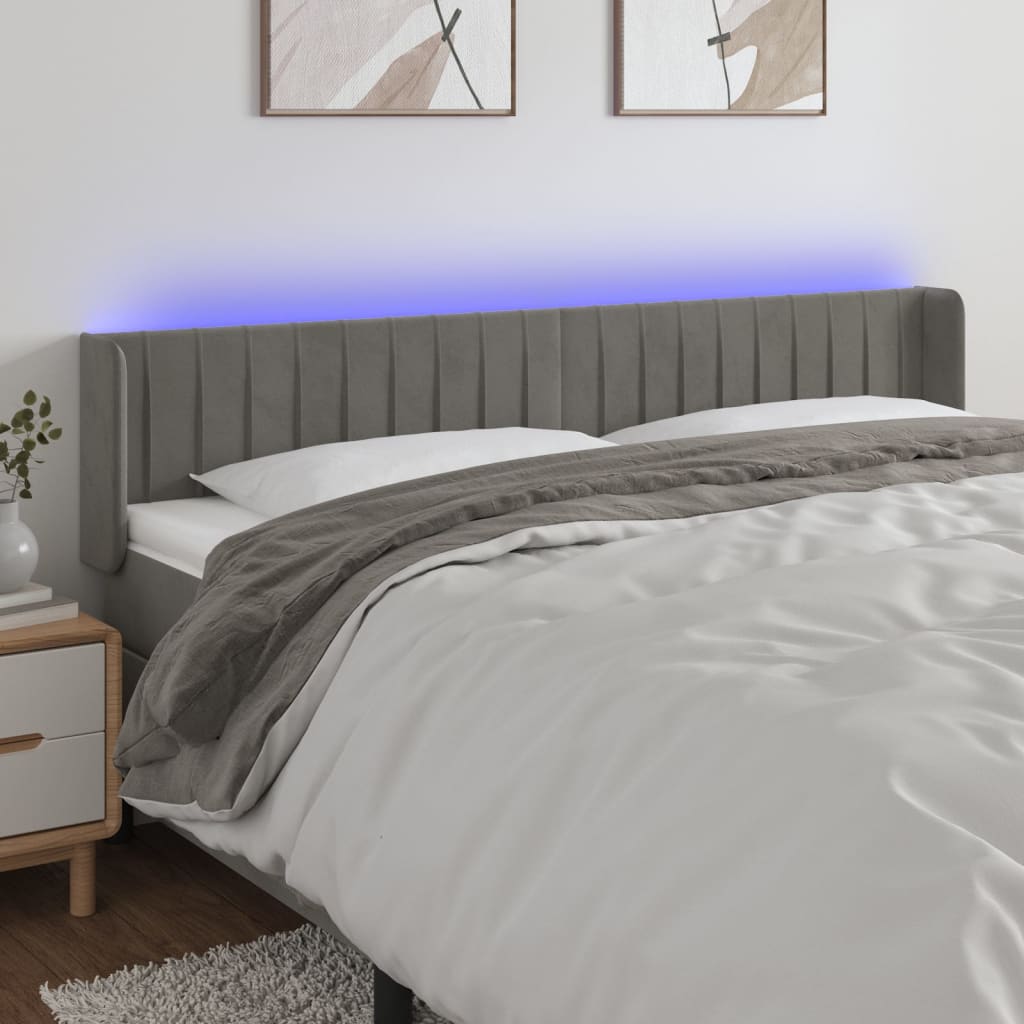 vidaXL Panneau de porte LED 83x16x78/88 cm poignées d'éclairage