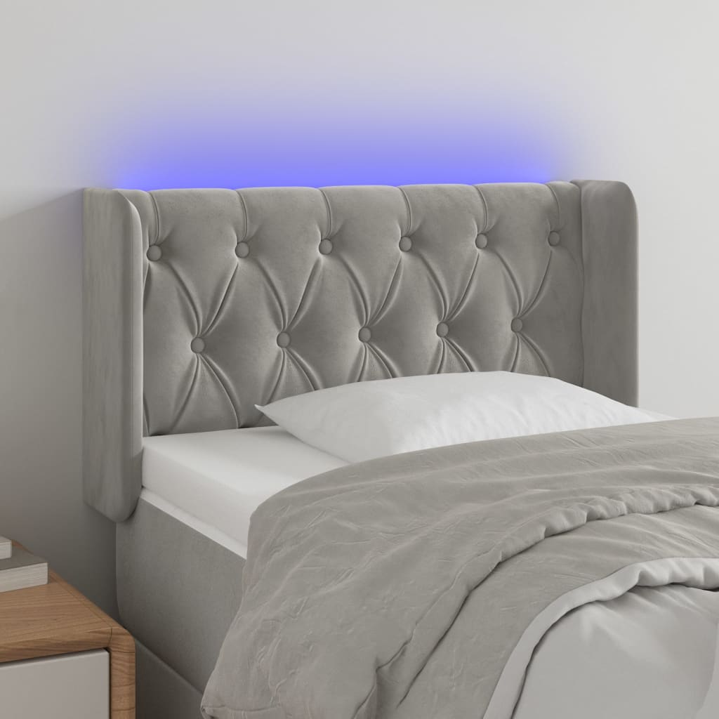vidaXL Panneau de porte LED 83x16x78/88 cm poignées d'éclairage