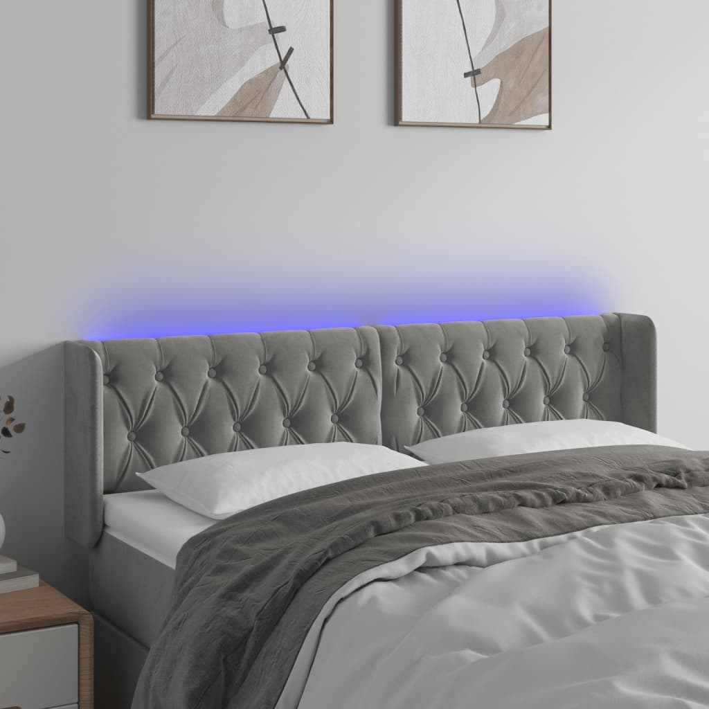 vidaXL Panneau de porte LED 83x16x78/88 cm poignées d'éclairage