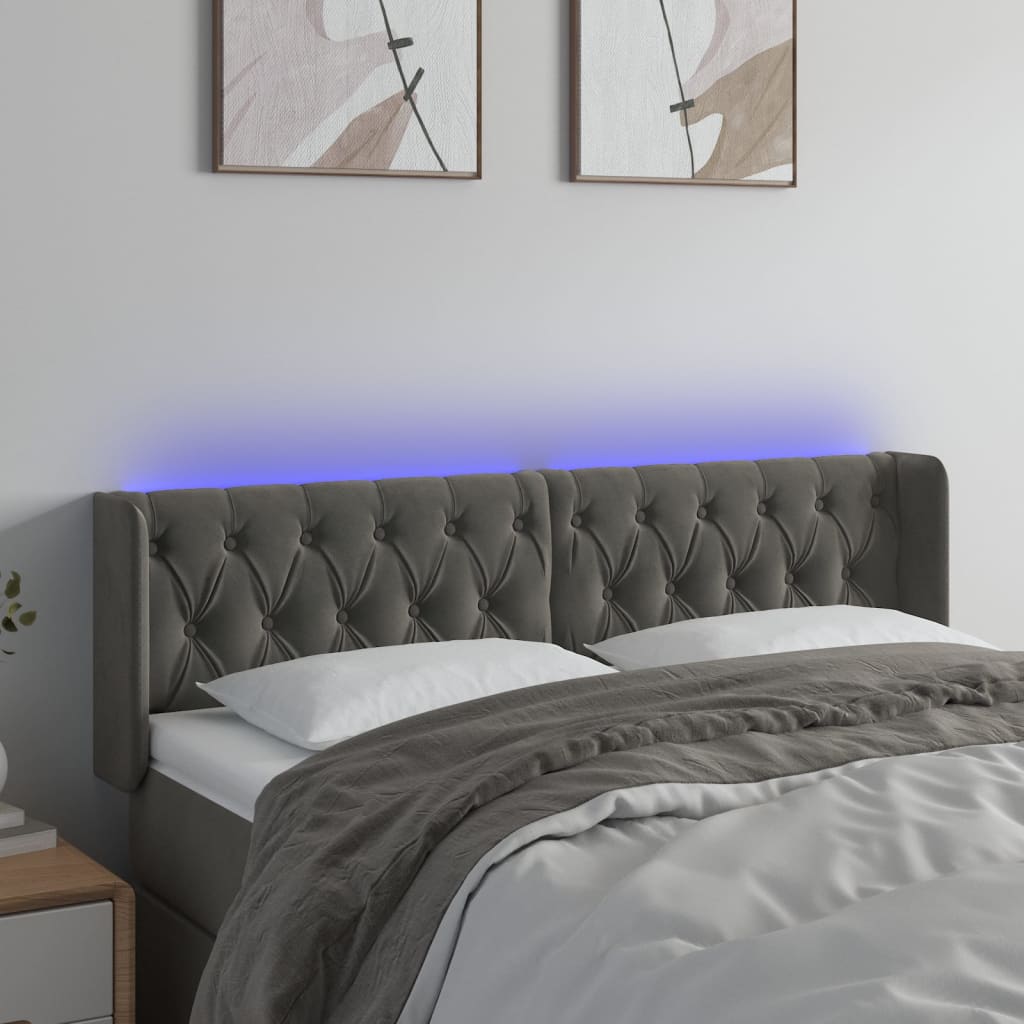 vidaXL Panneau de porte LED 83x16x78/88 cm poignées d'éclairage