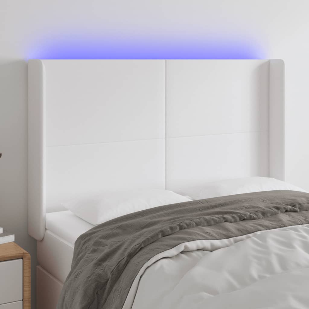 vidaXL Hoofdbord LED 83x16x78/88 cm kunstleer zwart