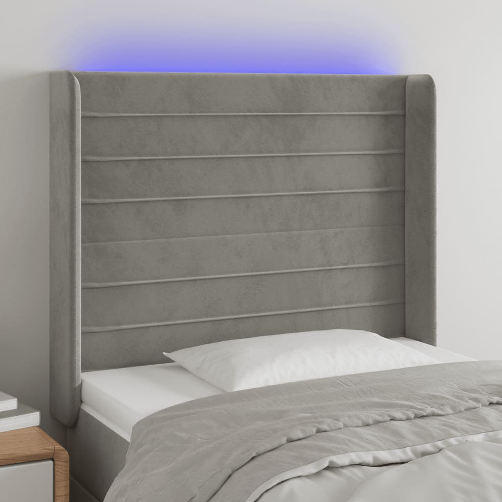 vidaXL Panneau de porte LED 83x16x78/88 cm poignées d'éclairage