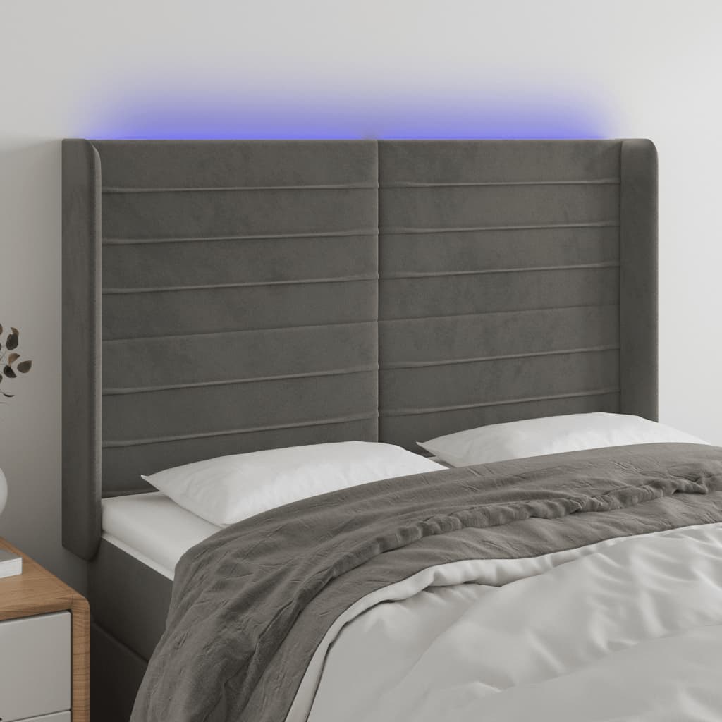 vidaXL Panneau de porte LED 83x16x78/88 cm poignées d'éclairage