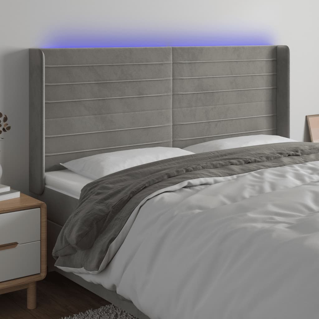 vidaXL Panneau de porte LED 83x16x78/88 cm poignées d'éclairage