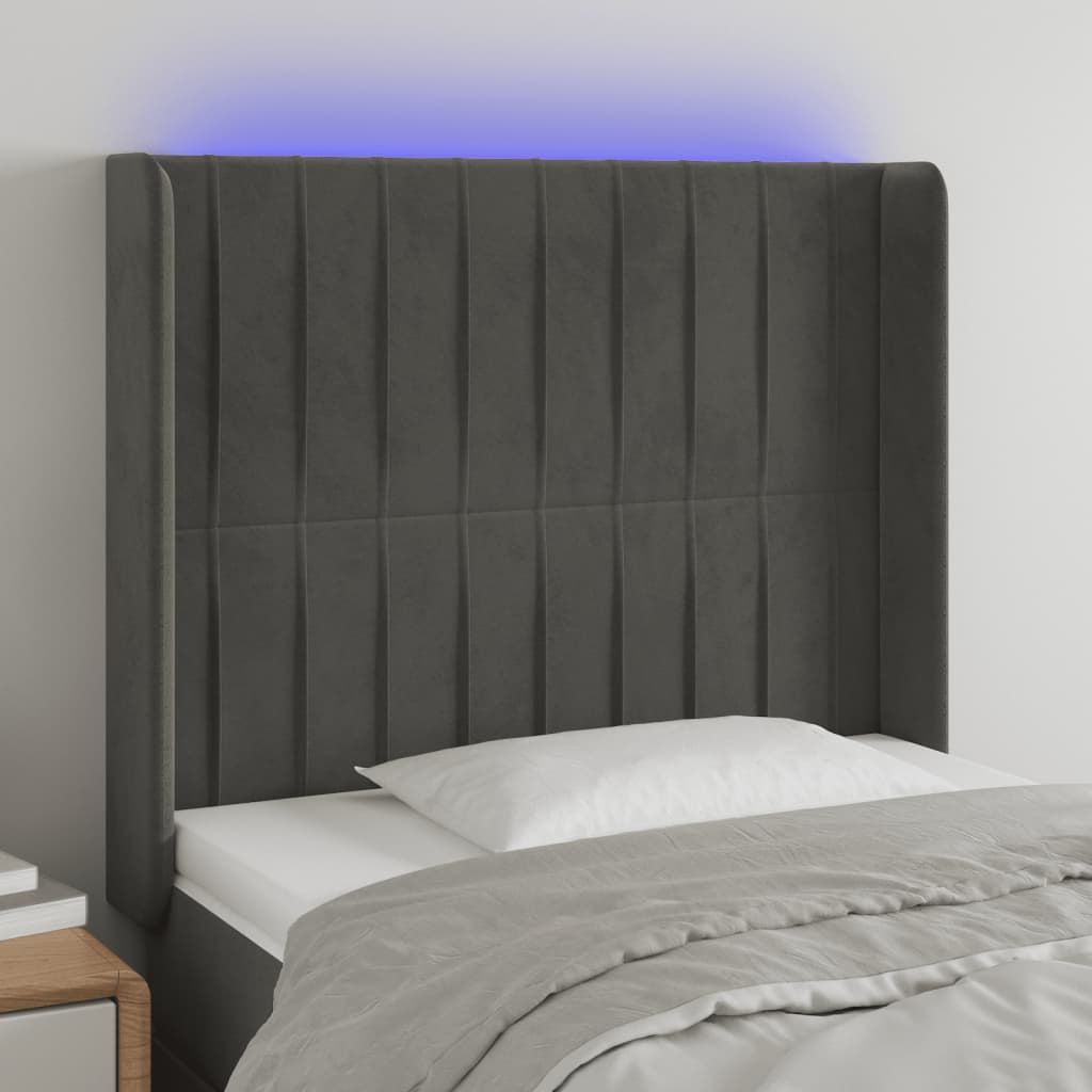 vidaXL Panneau de porte LED 83x16x78/88 cm poignées d'éclairage