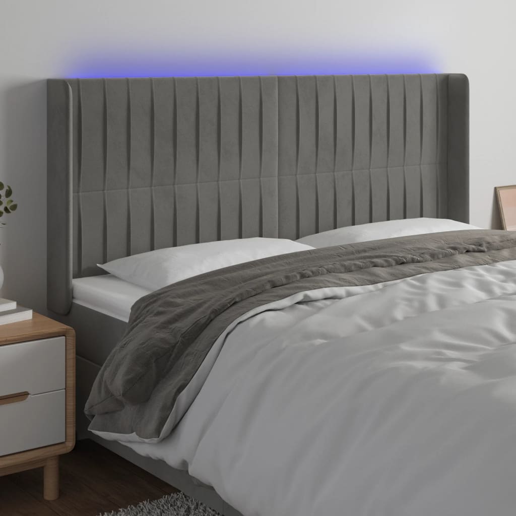 vidaXL Panneau de porte LED 83x16x78/88 cm poignées d'éclairage