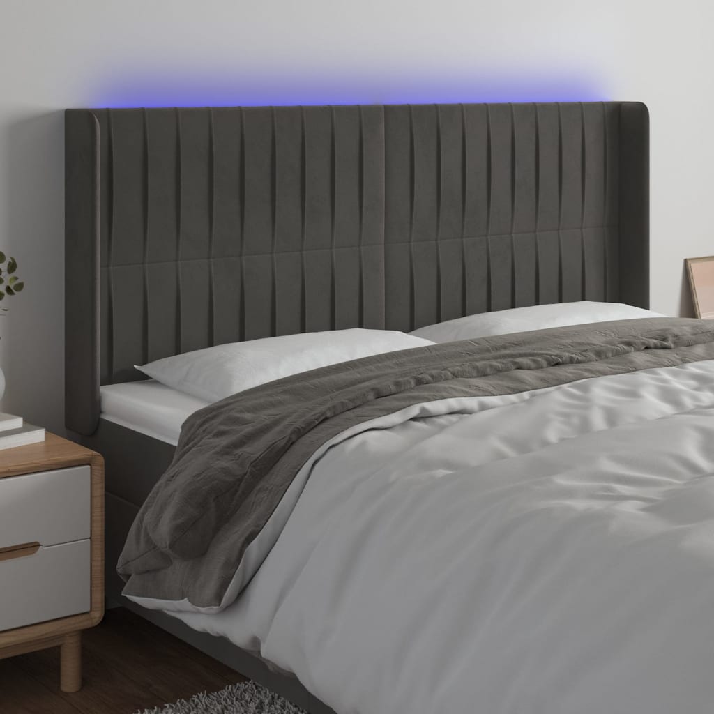vidaXL Panneau de porte LED 83x16x78/88 cm poignées d'éclairage