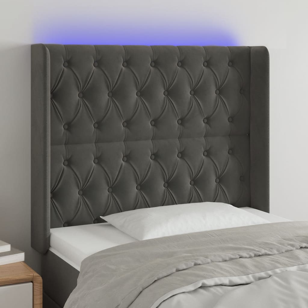 vidaXL Panneau de porte LED 83x16x78/88 cm poignées d'éclairage