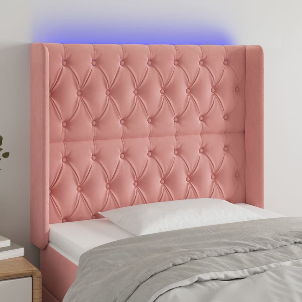 vidaXL Panneau de porte LED 83x16x78/88 cm poignées d'éclairage