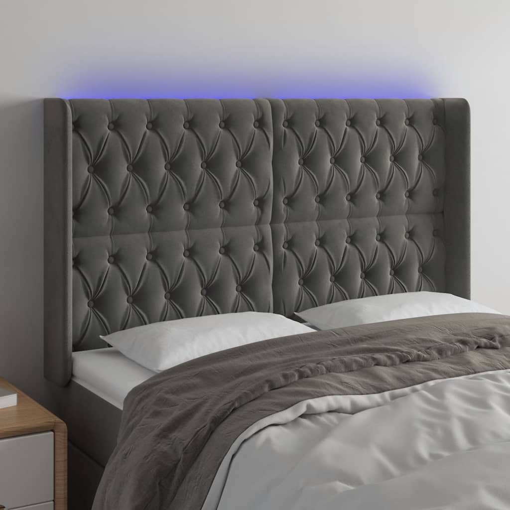 vidaXL Panneau de porte LED 83x16x78/88 cm poignées d'éclairage