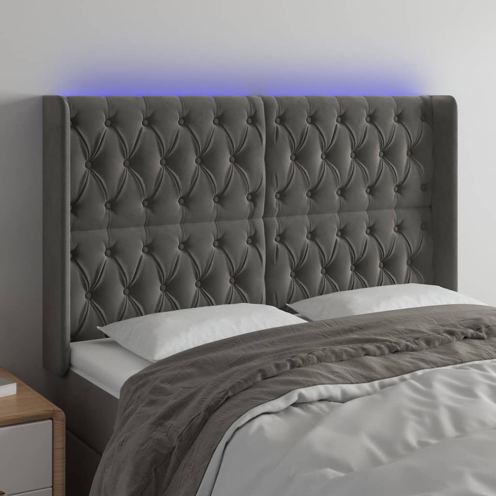 vidaXL Panneau de porte LED 83x16x78/88 cm poignées d'éclairage