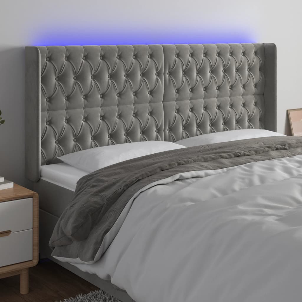 vidaXL Panneau de porte LED 83x16x78/88 cm poignées d'éclairage