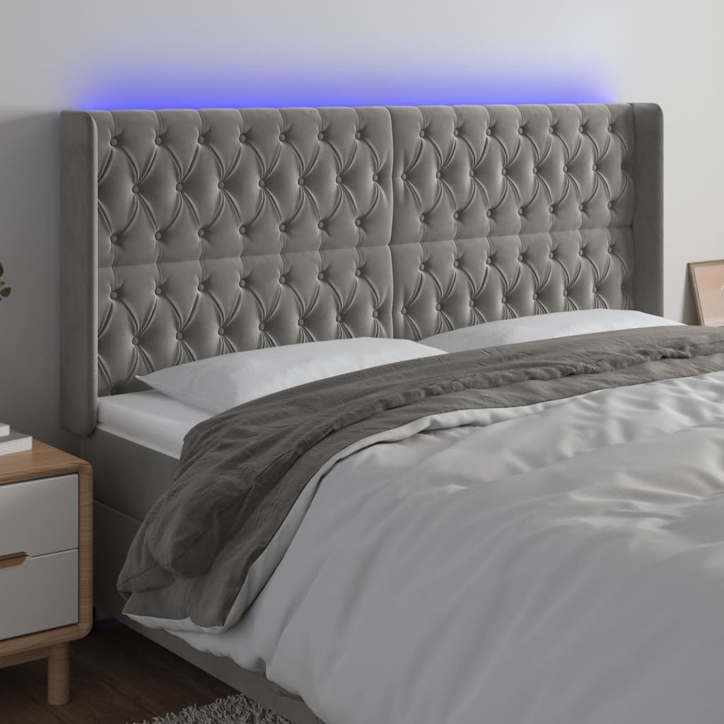 vidaXL Panneau de porte LED 83x16x78/88 cm poignées d'éclairage