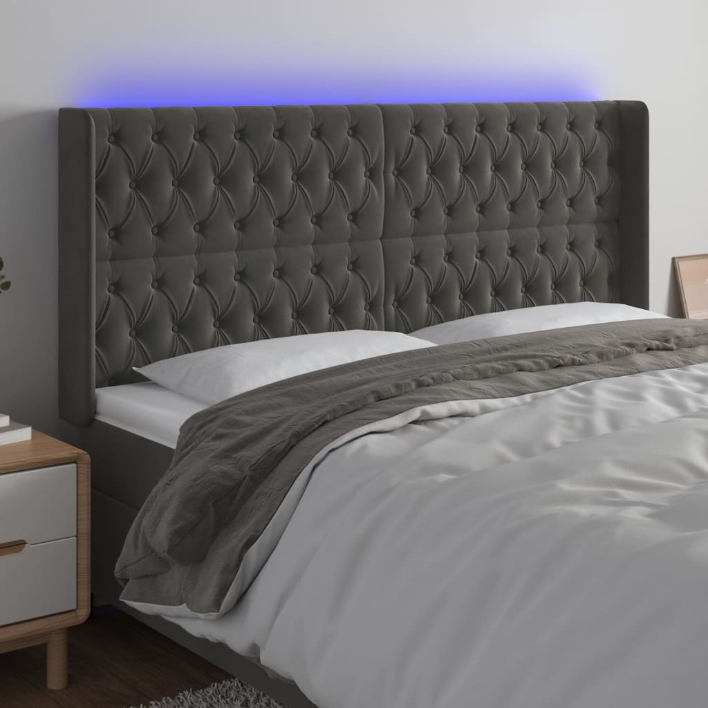 vidaXL Panneau de porte LED 83x16x78/88 cm poignées d'éclairage