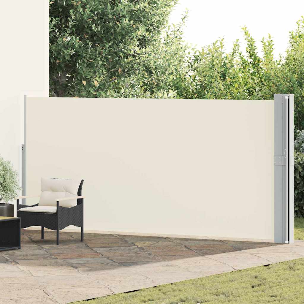 vidaXL Tuinscherm uittrekbaar 140x600 cm zwart