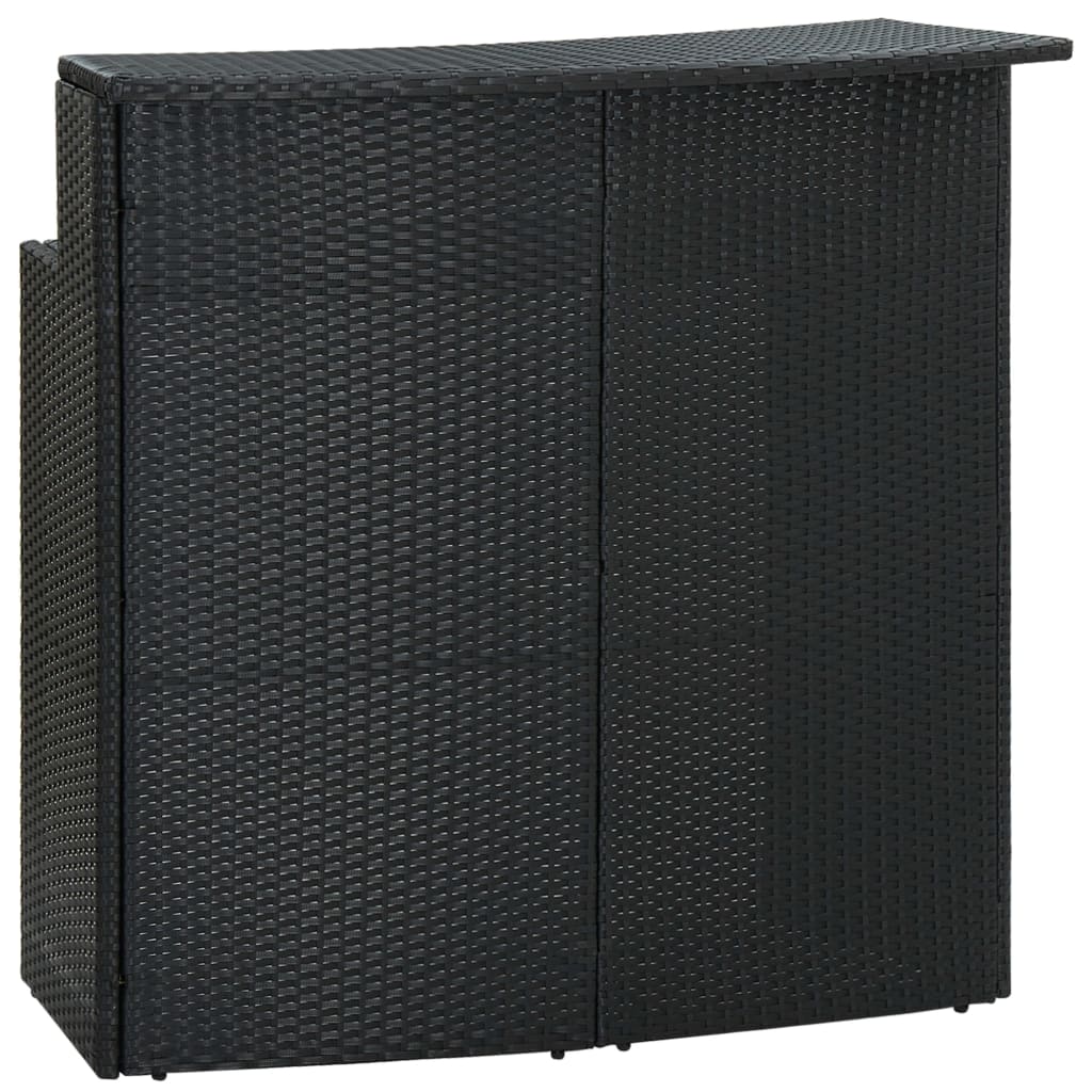 vidaXL Tuinbartafel 120x55x110 cm poly rattan bruin