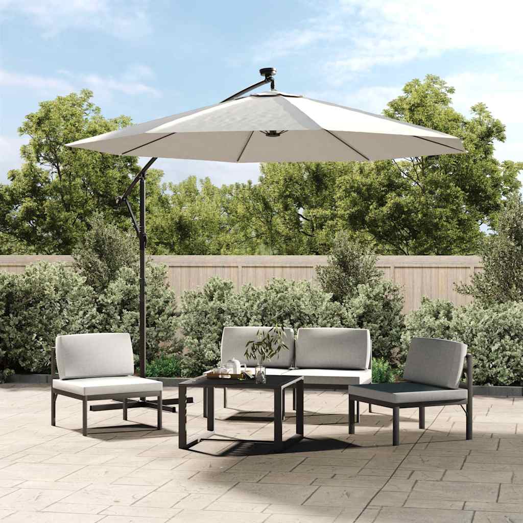 vidaXL Vervangingsdoek voor zweefparasol 300 cm groen