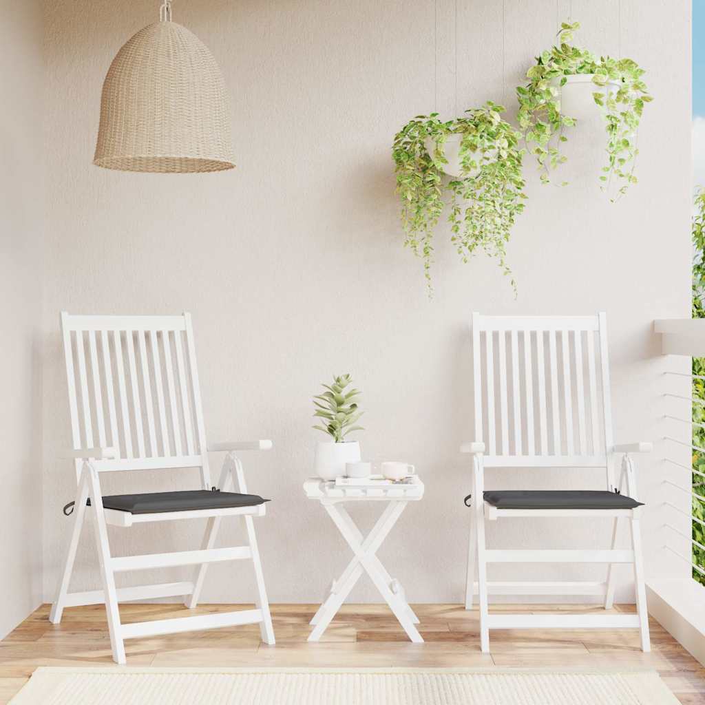 vidaXL Garden Chair Cushions 2 pcs 40x40x4 cm oxford fabric anthracite