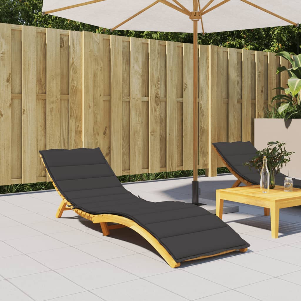 vidaXL Ligbedkussen 200x50x3cm oxford stof antracietkleurig