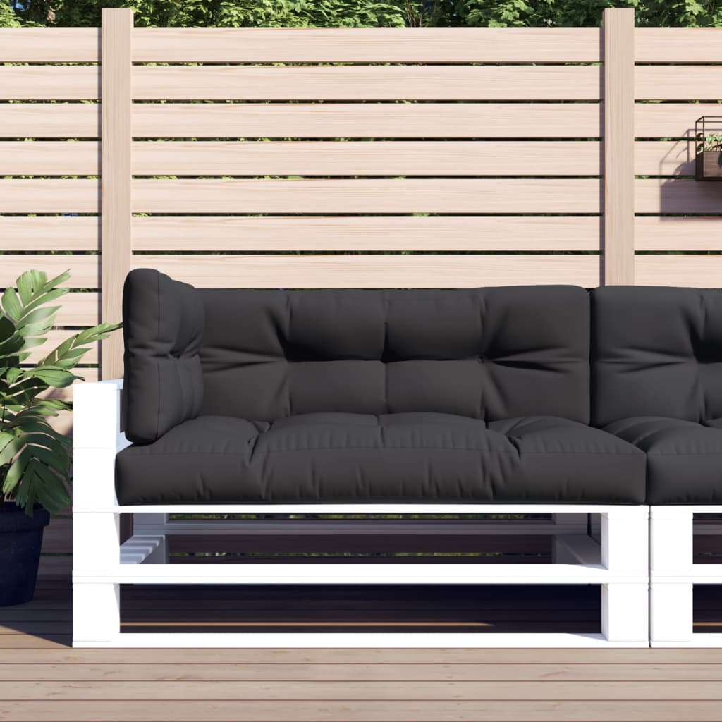 vidaXL Pallet Cushions 3 pcs Fabric Anthracite