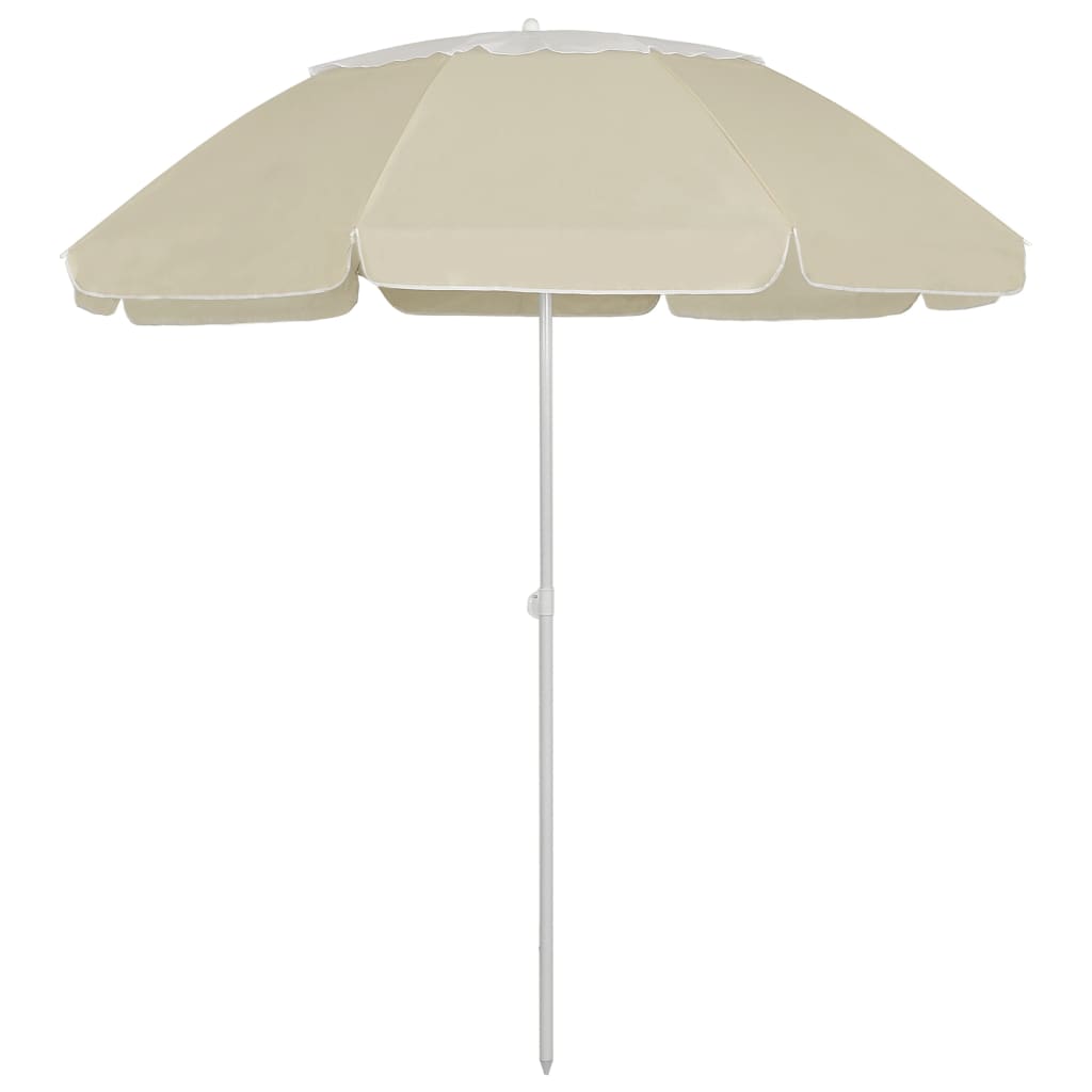 vidaXL Strandparasol 240 cm zandgeel