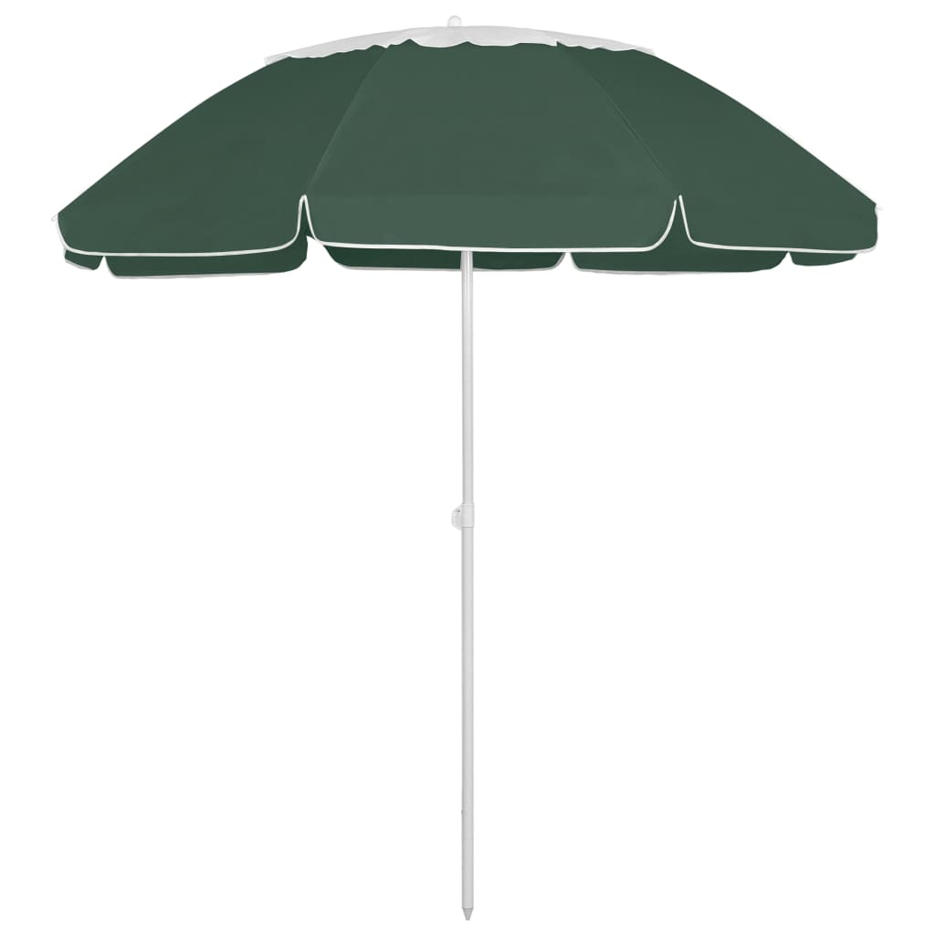 vidaXL Strandparasol 240 cm zandgeel