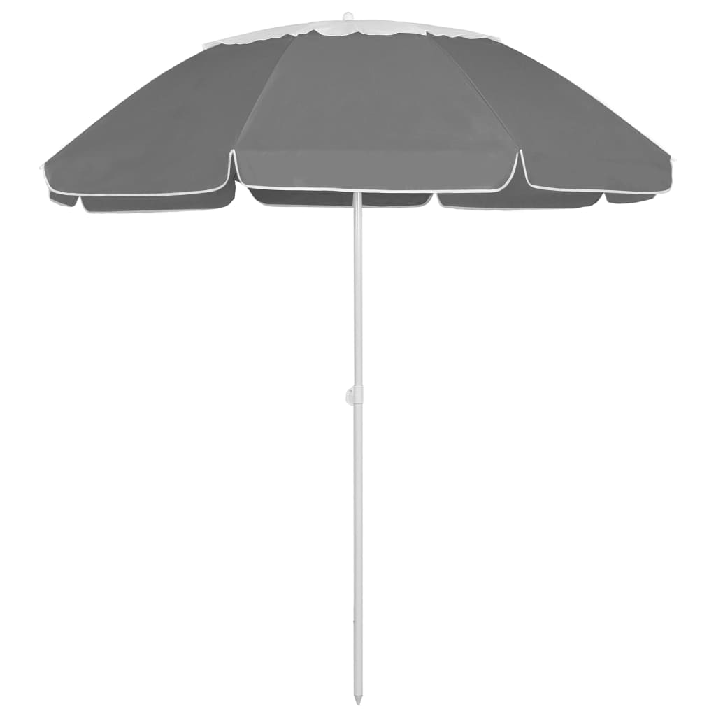 vidaXL Strandparasol 240 cm zandgeel