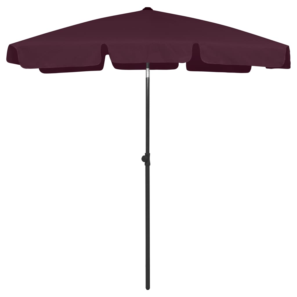 vidaXL Strandparasol 180x120 cm zandgeel