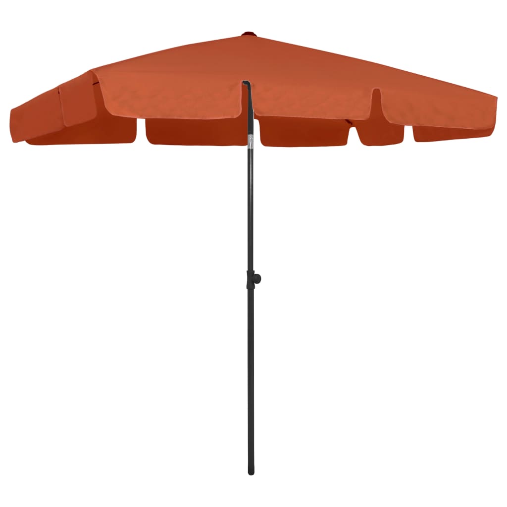 vidaXL Strandparasol 180x120 cm zandgeel
