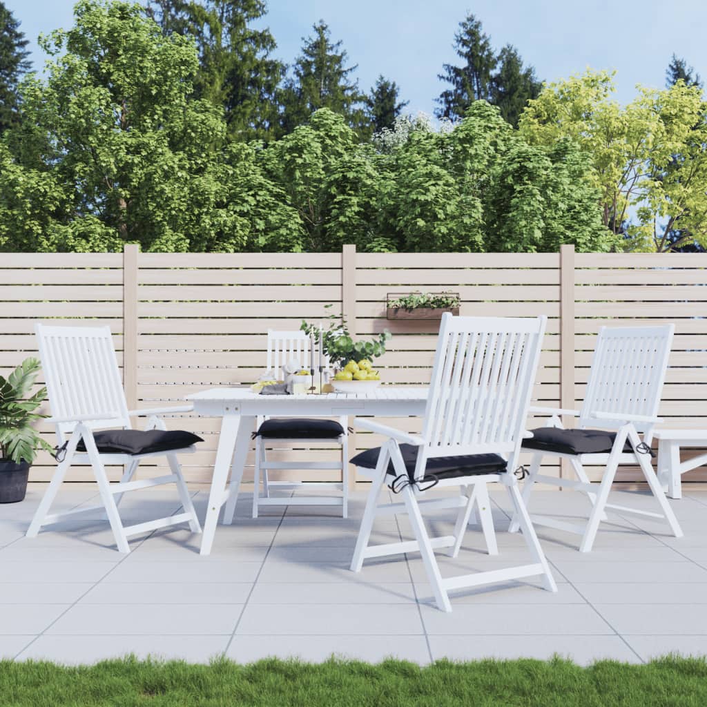 vidaXL Stoelkussens 2 st 40x40x7 cm oxford stof antracietkleurig