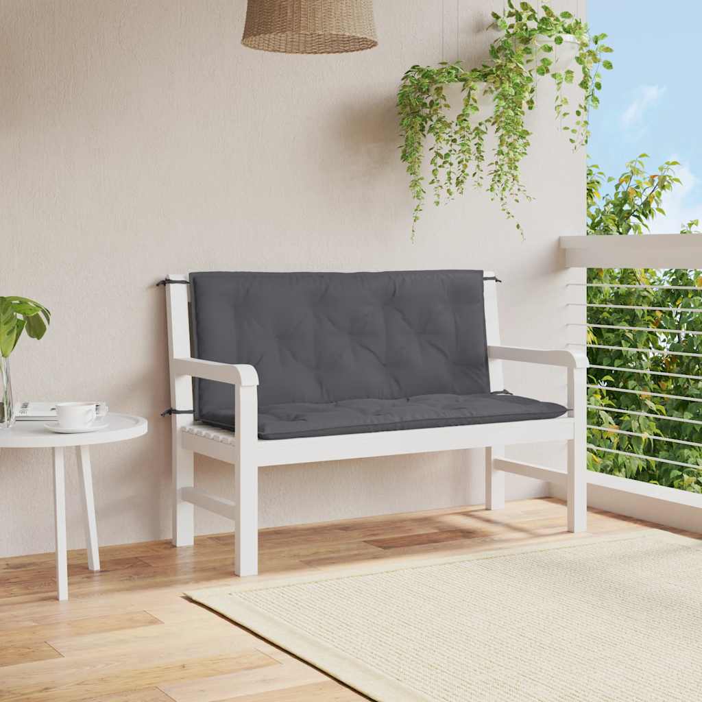 vidaXL Ensemble de banque de rangement 100x(50+50)x7 cm tissu Oxford couleur antraciet
