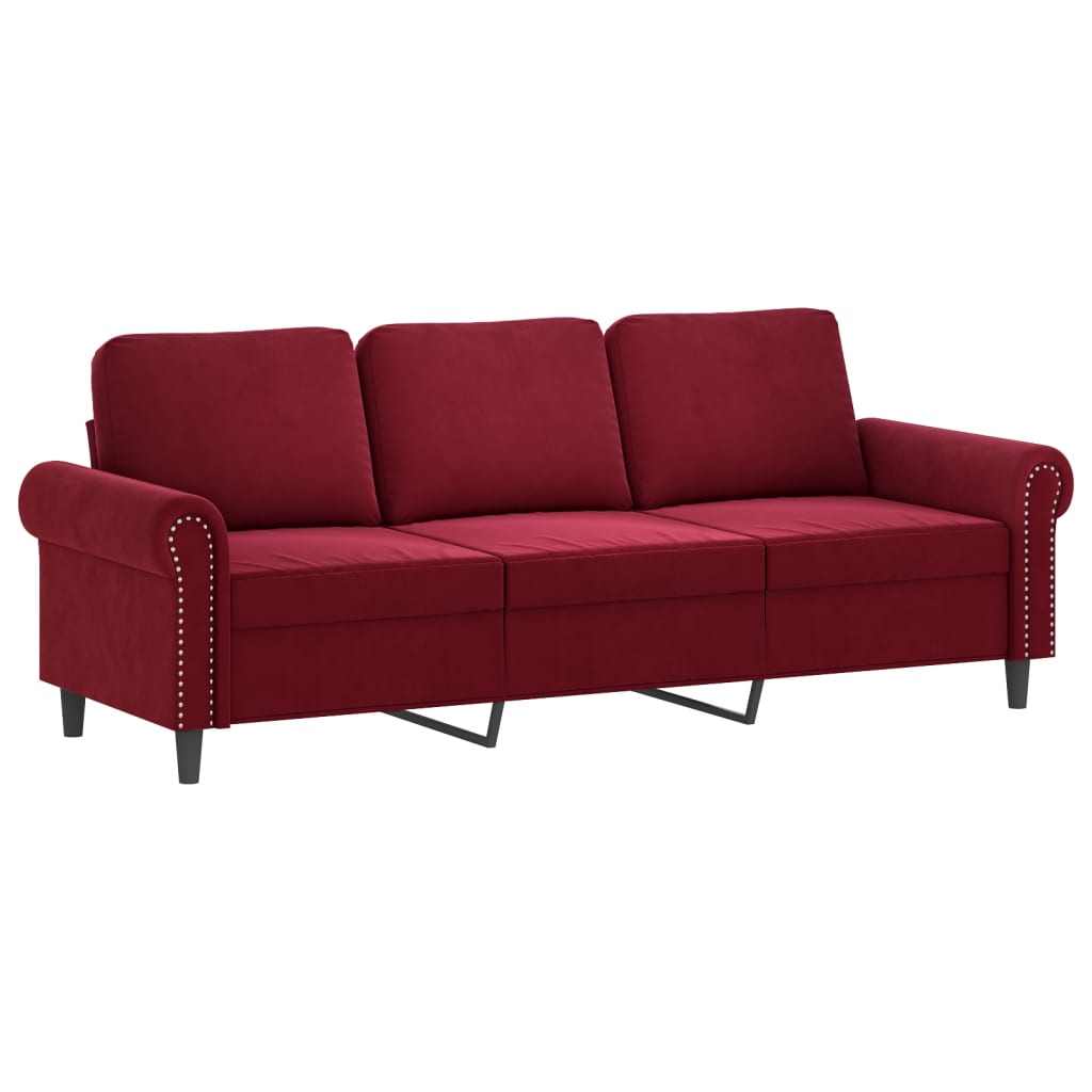vidaXL Tweezitsbank met kussens 120 cm fluweel lichtgrijs