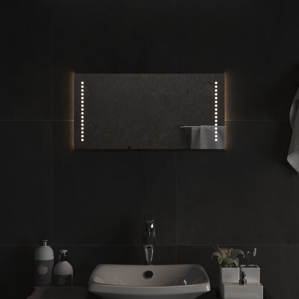 vidaXL Bathroom Mirror LED 40x20 cm
