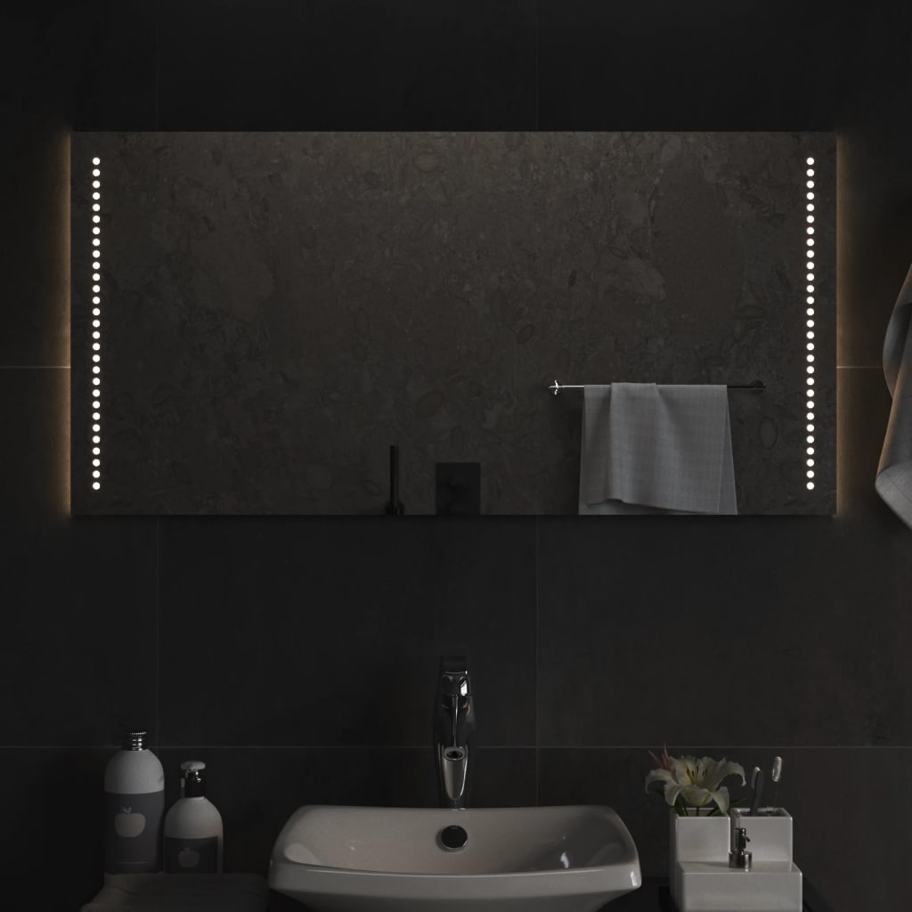vidaXL Bathroom Mirror LED 40x20 cm