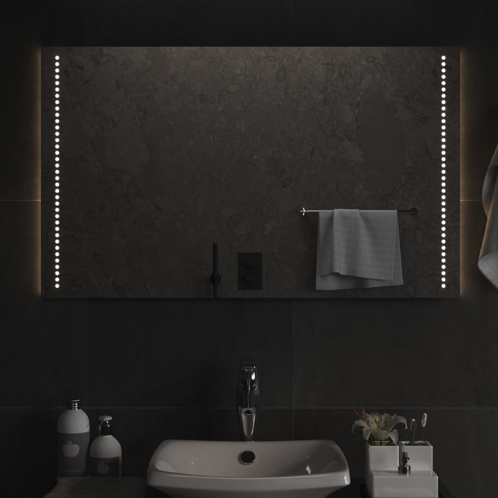 vidaXL Bathroom Mirror LED 40x20 cm