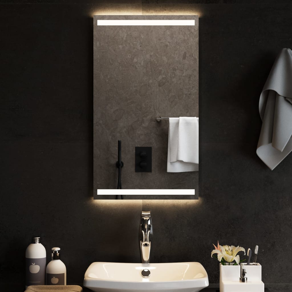 vidaXL Bathroom Mirror LED 40x20 cm