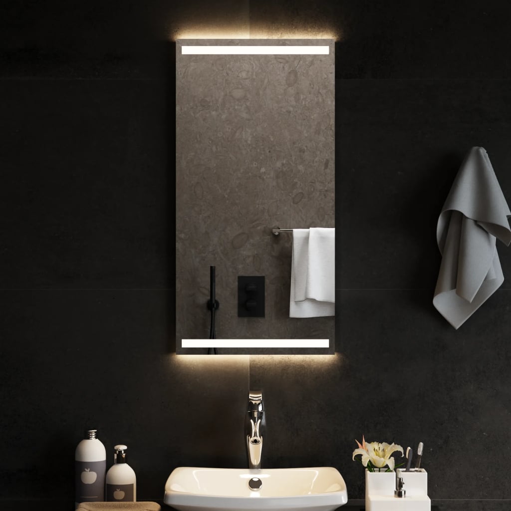 vidaXL Bathroom Mirror LED 40x20 cm