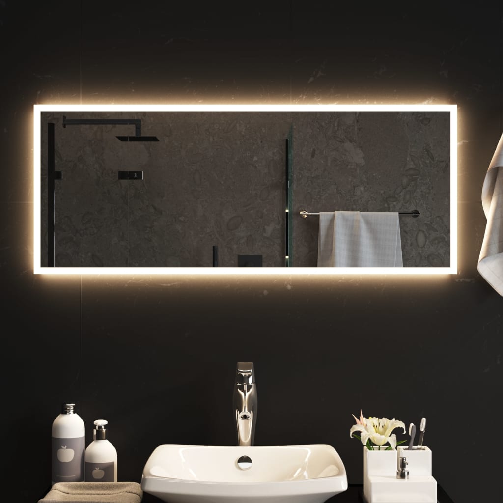 vidaXL Bathroom mirror LED 40x20 cm