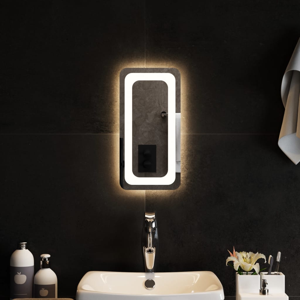 vidaXL Bathroom Mirror LED 40x20 cm