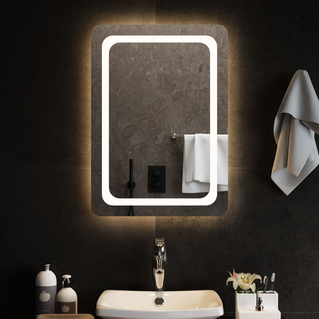 vidaXL Bathroom Mirror LED 40x20 cm