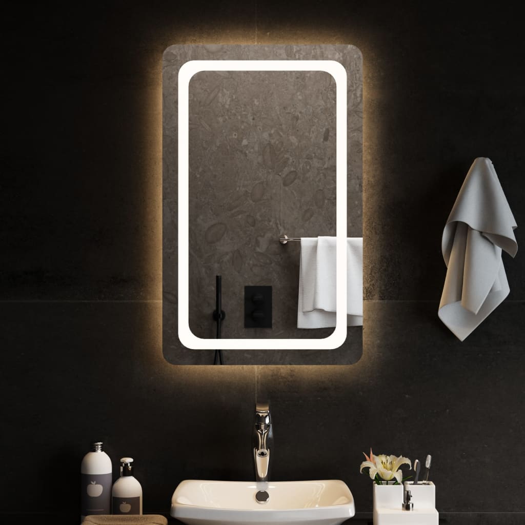 vidaXL Bathroom Mirror LED 40x20 cm