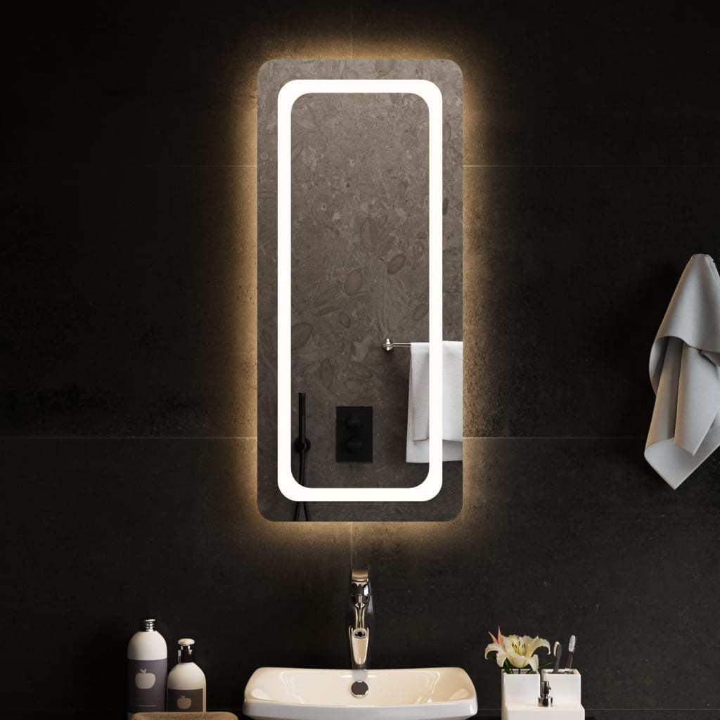 vidaXL Bathroom Mirror LED 40x20 cm