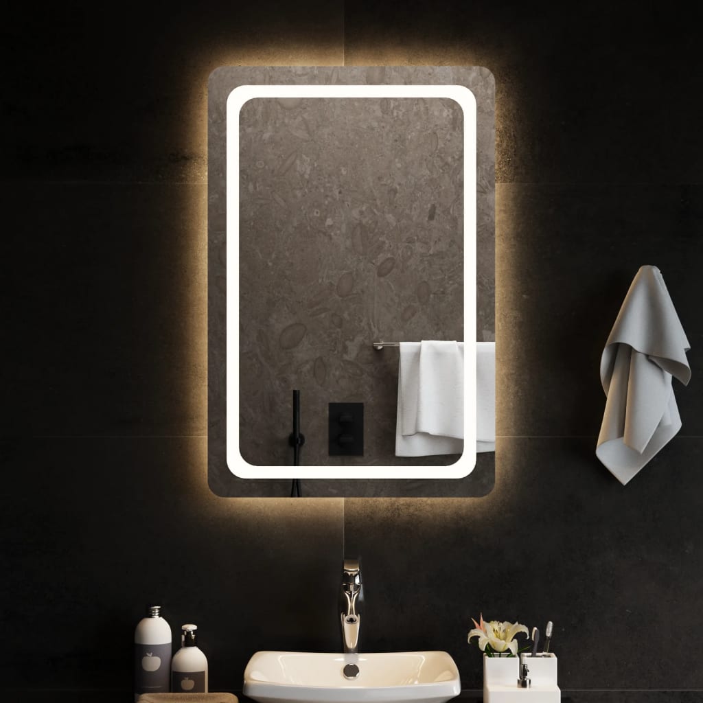 vidaXL Bathroom Mirror LED 40x20 cm