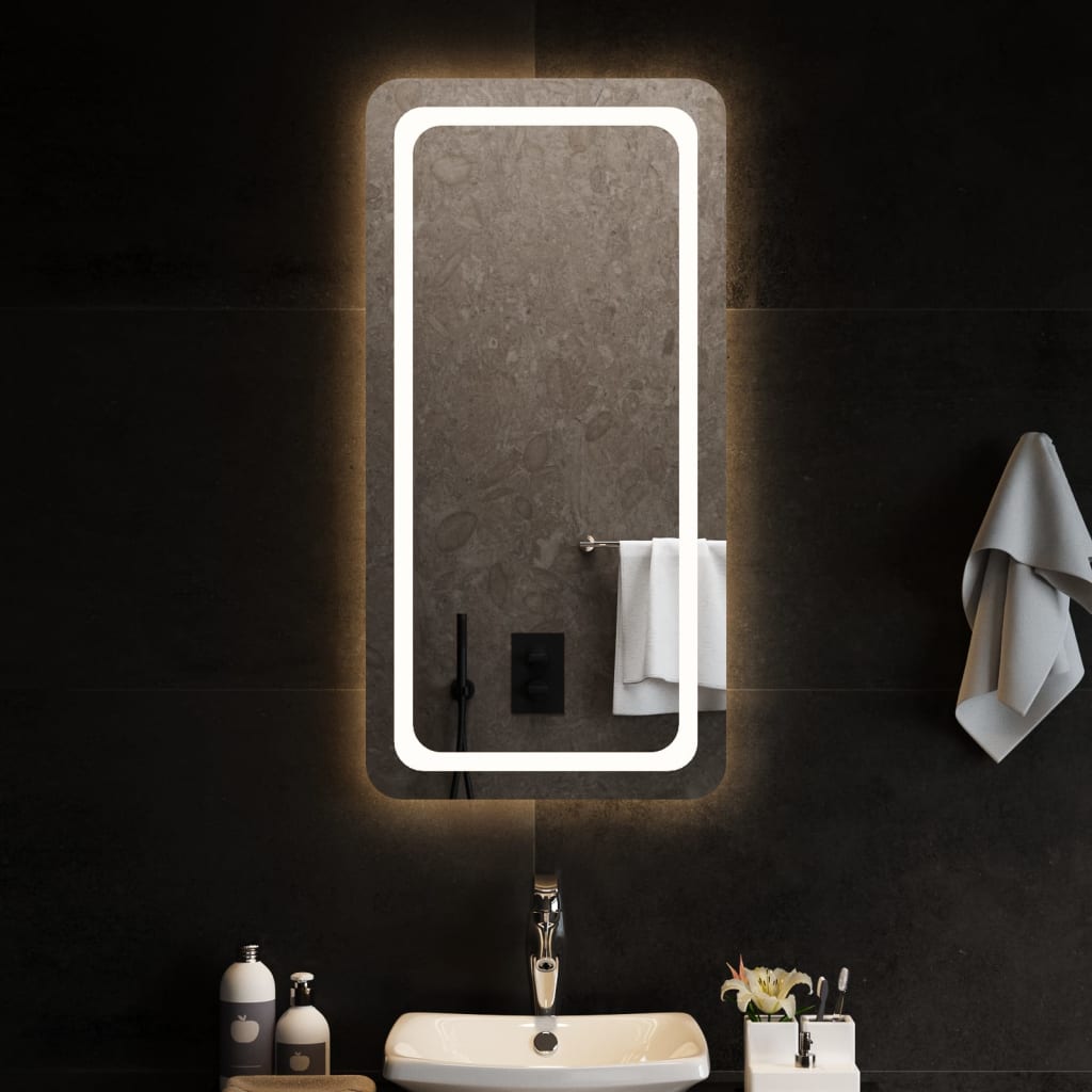 vidaXL Bathroom Mirror LED 40x20 cm