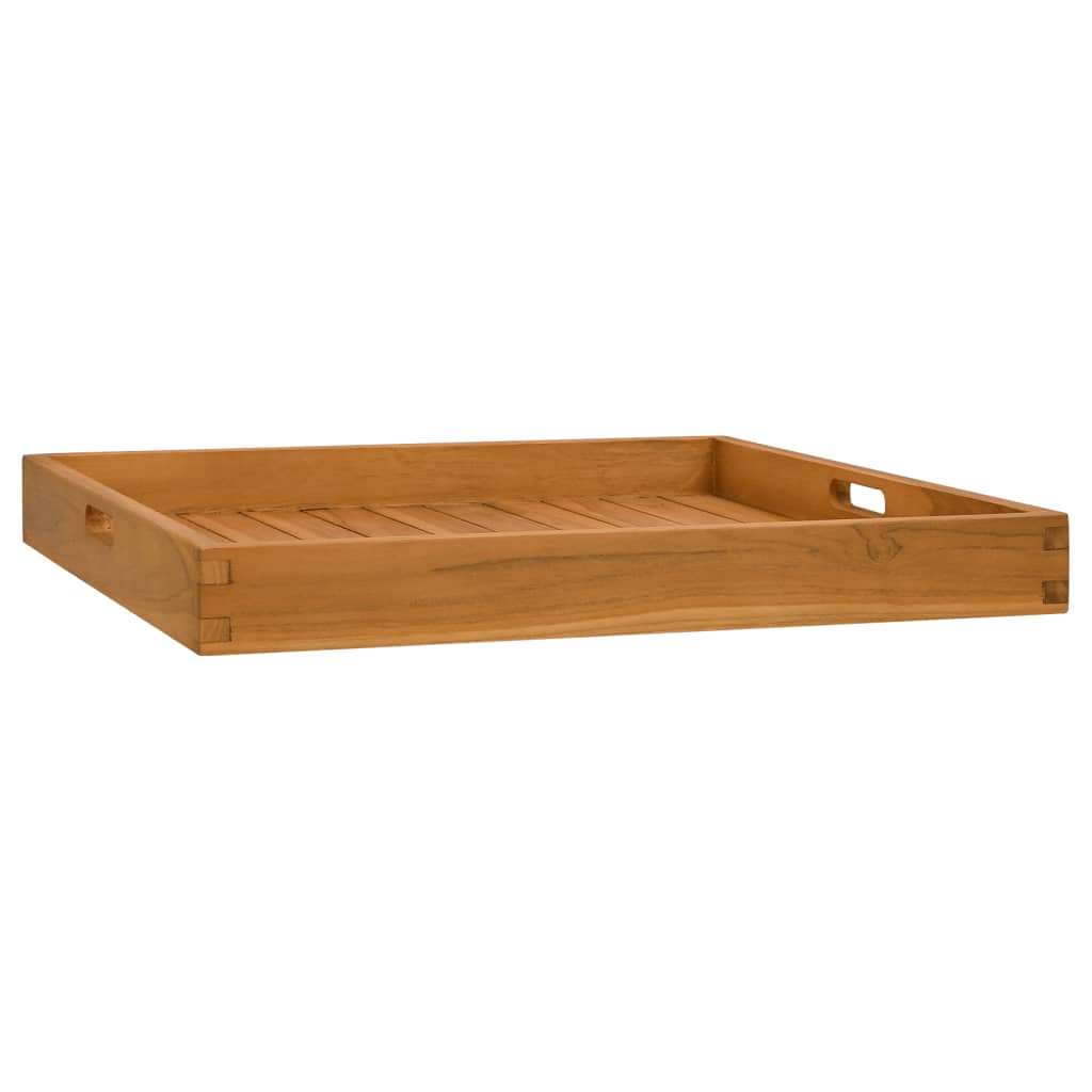 vidaXL Dienblad 60x35 cm massief teakhout