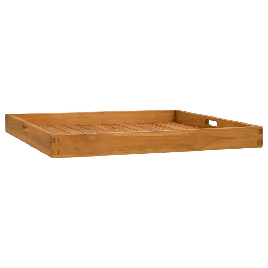 vidaXL Dienblad 60x35 cm massief teakhout
